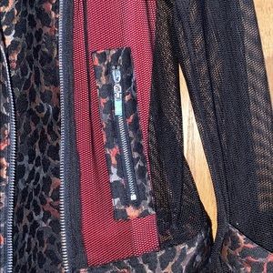 Beautiful see through moto jacket